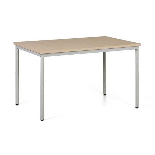 Jedálenský stôl TRIVIA, svetlo sivá konštrukcia, 1200 x 800 mm, breza