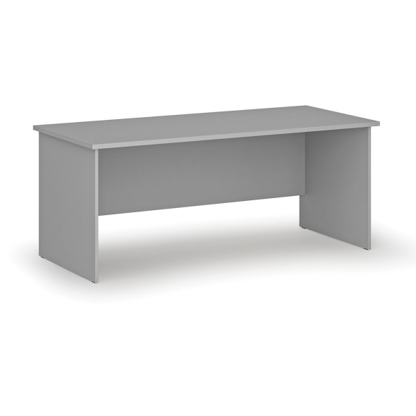 Kancelársky písací stôl rovný PRIMO GRAY, 1800 x 800 mm, sivá