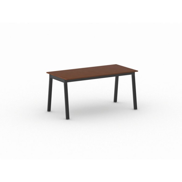 Kancelársky pracovný stôl PRIMO BASIC, čierna podnož, 1600 x 800 mm, čerešňa