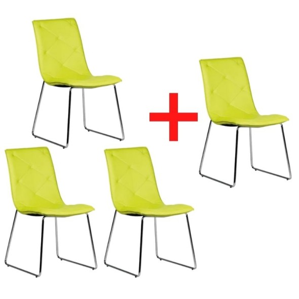 Konferenčná stolička ARID, 3+1 ZADARMO, zelená