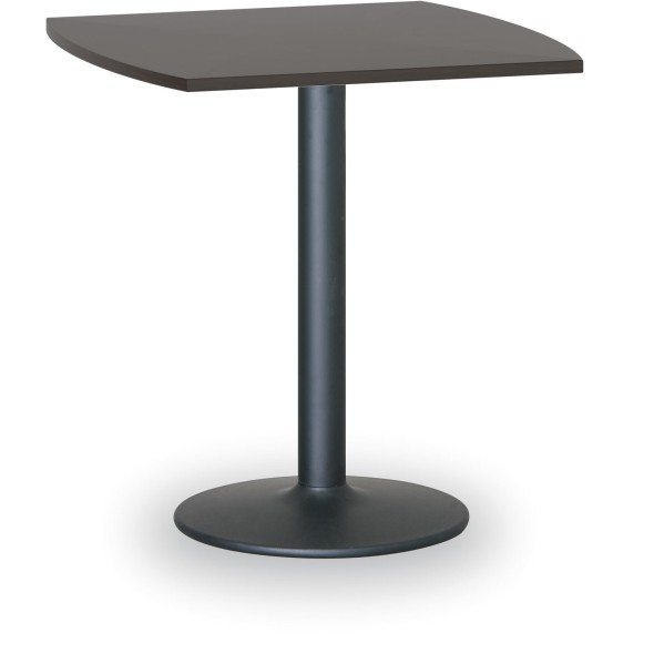 Konferenční stolek FILIP II, 660x660 mm, černá podnož, deska wenge