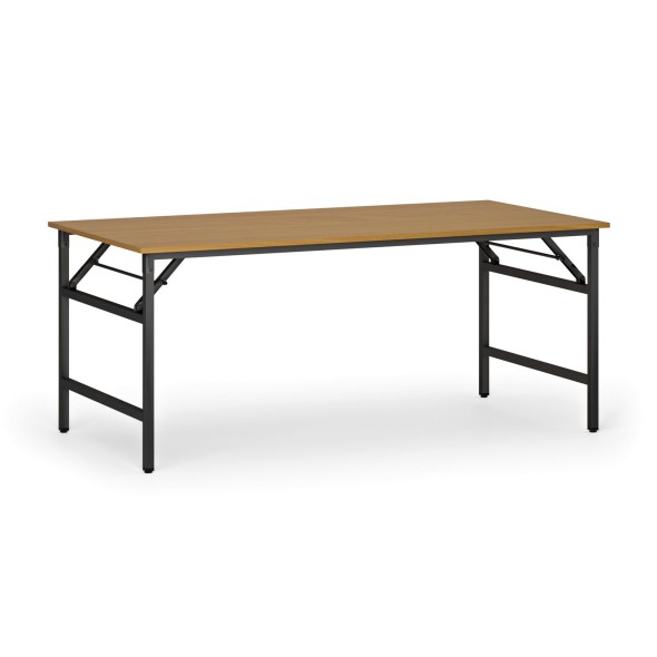 Konferenčný stôl FAST READY s čiernou podnožou, 1800 x 900 x 750 mm, buk