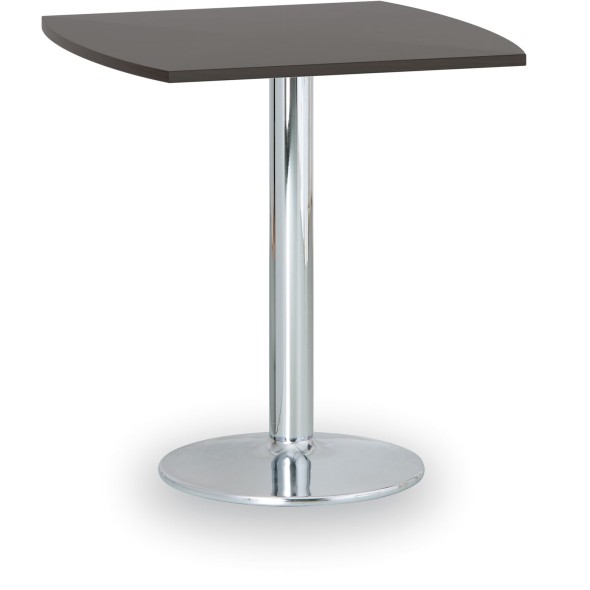 Konferenčný stolík FILIP II, 660x660 mm, chrómovaná podnož, doska wenge