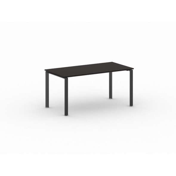 Konferenztisch, Besprechungstisch INFINITY 160x80 cm, Wenge, schwarzes Fußgestell