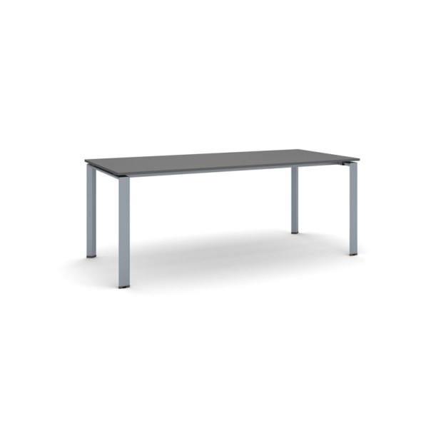 Konferenztisch, Besprechungstisch INFINITY 200x90 cm, Graphit, graues Fußgestell