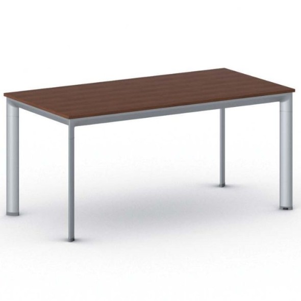 Konferenztisch, Besprechungstisch PRIMO INVITATION 1600 x 800 mm, graues Fußgestell, Kirschbaum