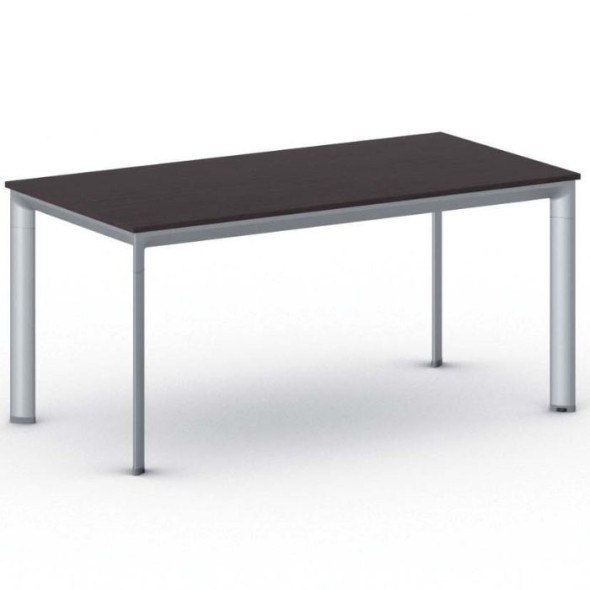 Konferenztisch, Besprechungstisch PRIMO INVITATION 1600 x 800 mm, graues Fußgestell, Wenge