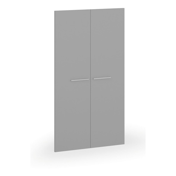 Křídlové dveře, pár, výška 1393 mm, šedá
