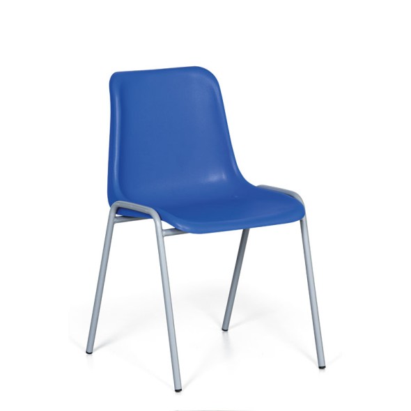 Krzesło do jadalni plastikowe AMADOR, niebieskie