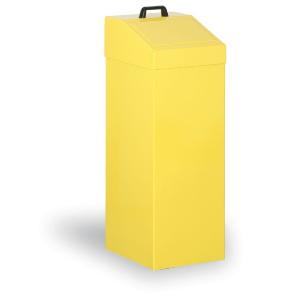 Metallmülleimer für sortierten Abfall, 100 l, gelb