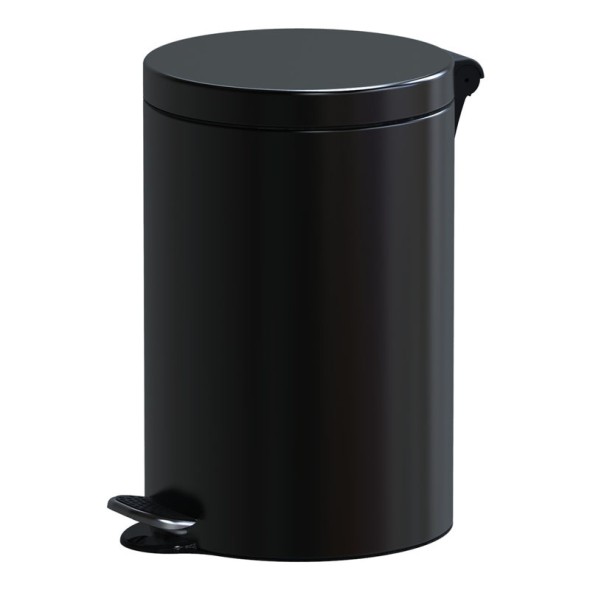 Nášľapný odpadkový kôš, 12 L, lakovaný čierny