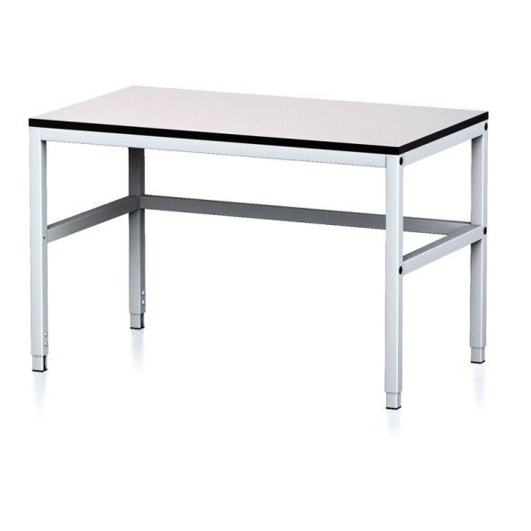 Nastaviteľný dielenský stôl MECHANIC II, 1200x700x745-985 mm, nastaviteľné podnožie