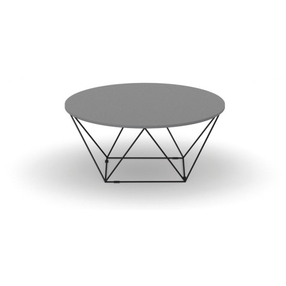 Okrągły stół kawowy WIRE, średnica 1050 mm, grafitowy