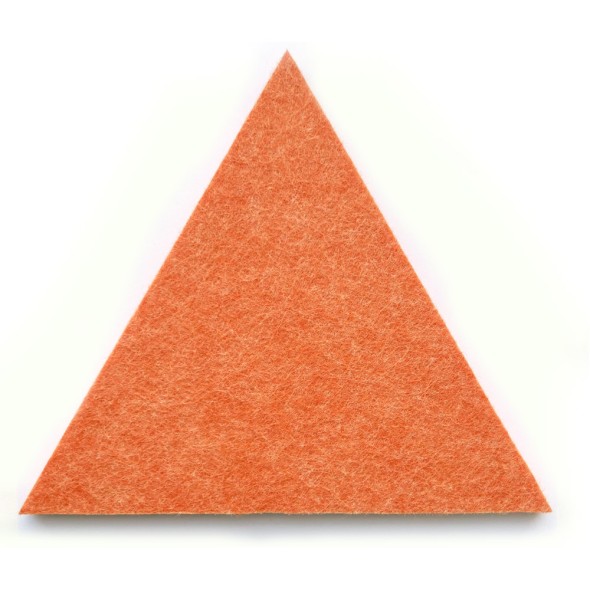 Panel akustyczny, trójkąt, 20x20x20 cm, 20 szt, pomarańczowe