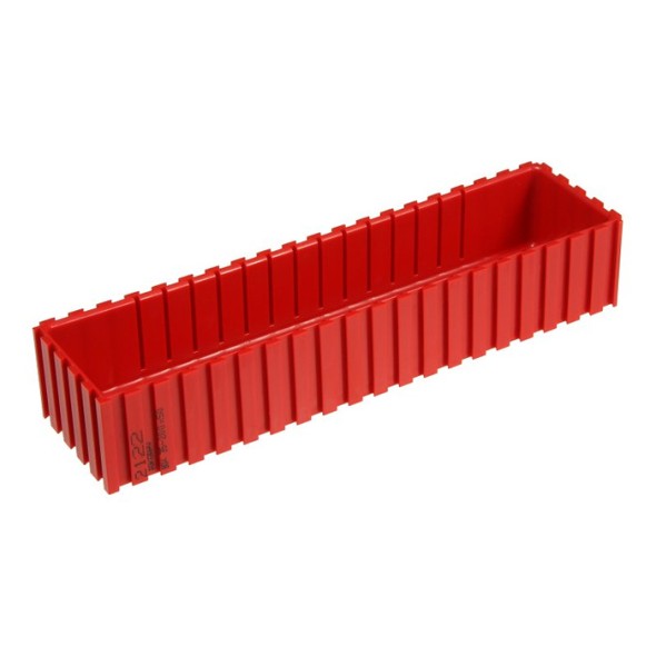 Plastová krabička na nářadí 35-200x50 mm, červená