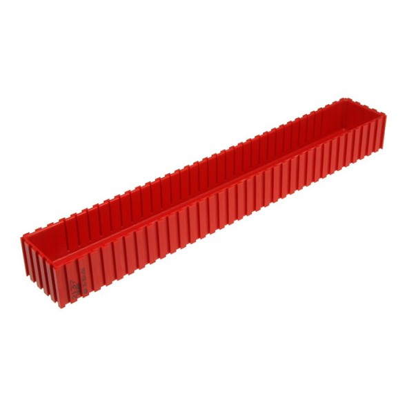 Plastová krabička na nářadí 35-350x50 mm, červená