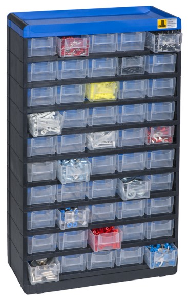Plastová skříňka se zásobníky VarioPlus Pro 53/100, 50 zásuvek