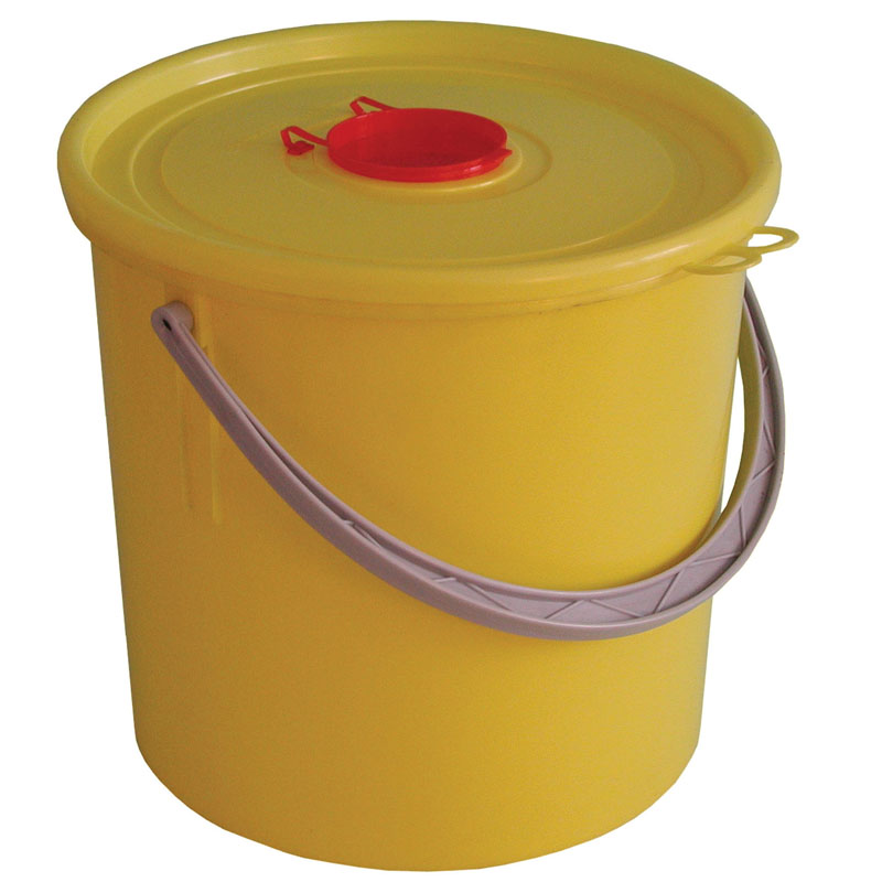 Plastové nádoby na zdravotný odpad, 10 L