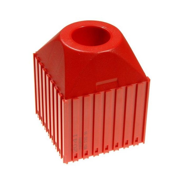 Plastový box pro nástroj s kuželovou stopkou ISO 30, modul 8x8, 1 dutina, červená