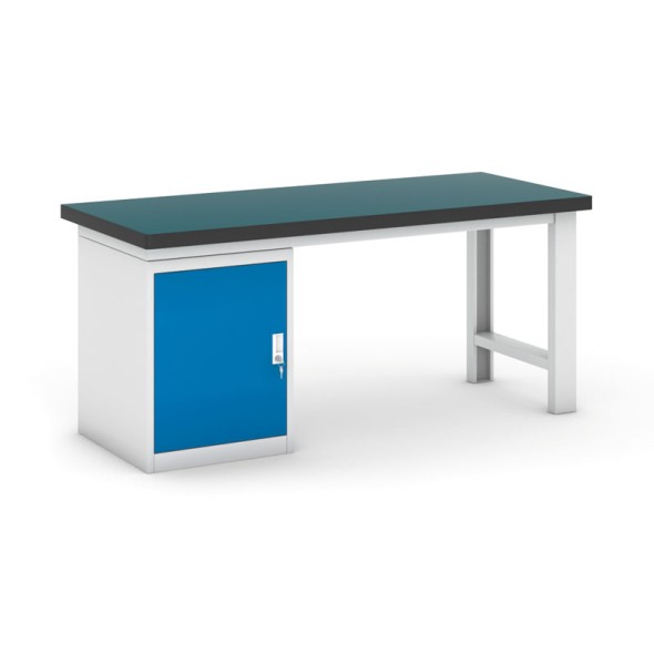 Pracovný stôl do dielne GB s dielenskou skrinkou na náradie, 1800 mm