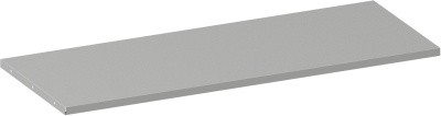 Prídavná polica ku kovovým skriniam, 1200 x 500 mm, sivá, 1 ks