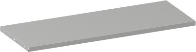 Přídavná police ke kovovým skříním, 950 x 400 mm, šedá, 1 ks