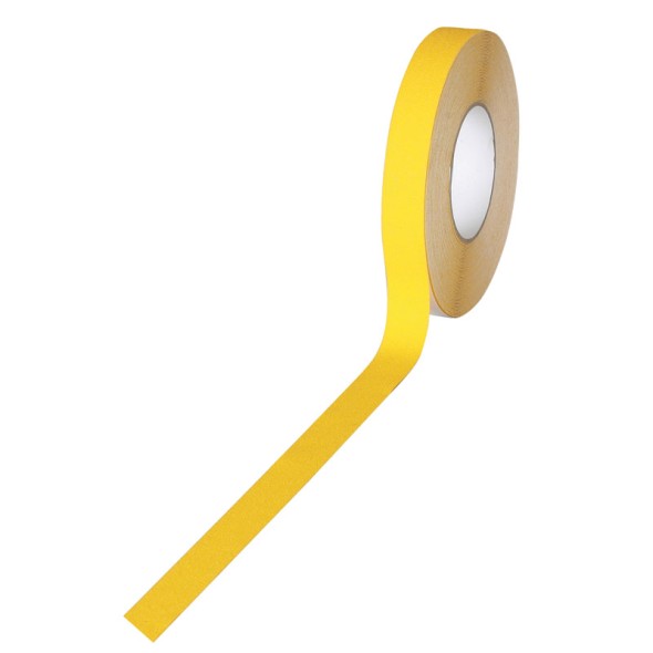 Protišmyková páska - jemné zrno, 100 mm x 18,3 m, žltá