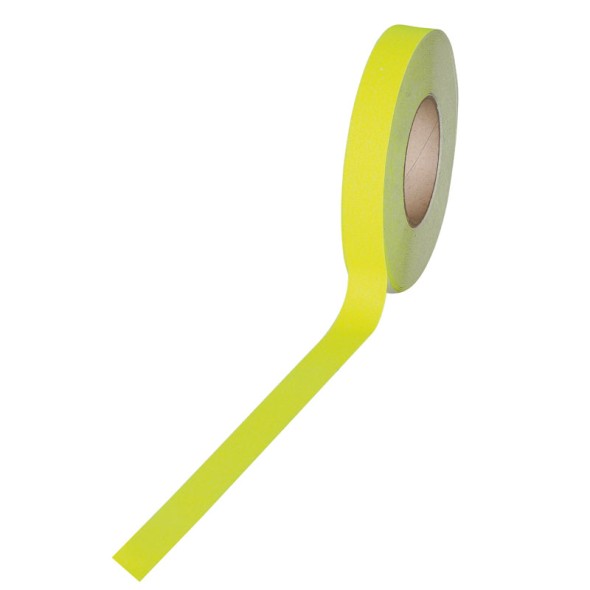 Protišmyková páska - jemné zrno, 25 mm x 18,3 m, fluorescenčná žltá