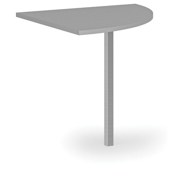 Rohová prístavba pre kancelárske pracovné stoly PRIMO, 800 mm, sivá