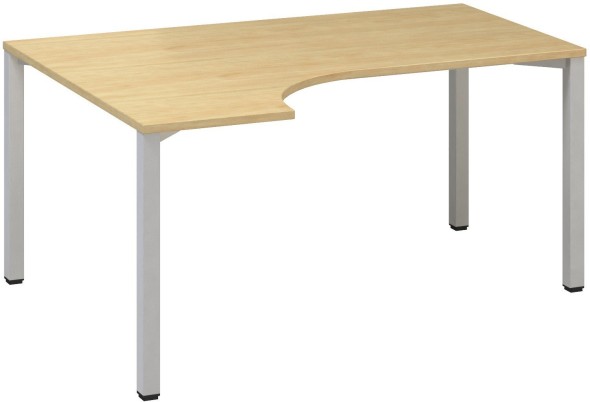 Rohový kancelářský psací stůl CLASSIC B, levý, divoká hruška