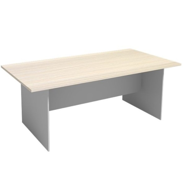 Rokovací stôl PRIMO FLEXI 2000 x 1000 mm, hranatý, sivá / breza