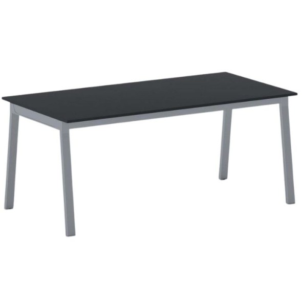 Schreibtisch, Mehrzwecktisch PRIMO BASIC, 1800 x 900 mm, graues Fußgestell, Graphit