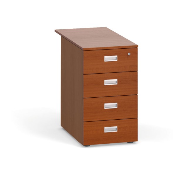 Schreibtischcontainer, Beistellcontainer PRIMO, 4 Schubladen, Kirschbaum
