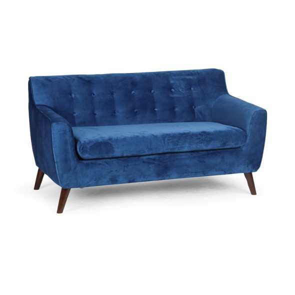 Sofa NORDIC, 2-osobowa, niebieska