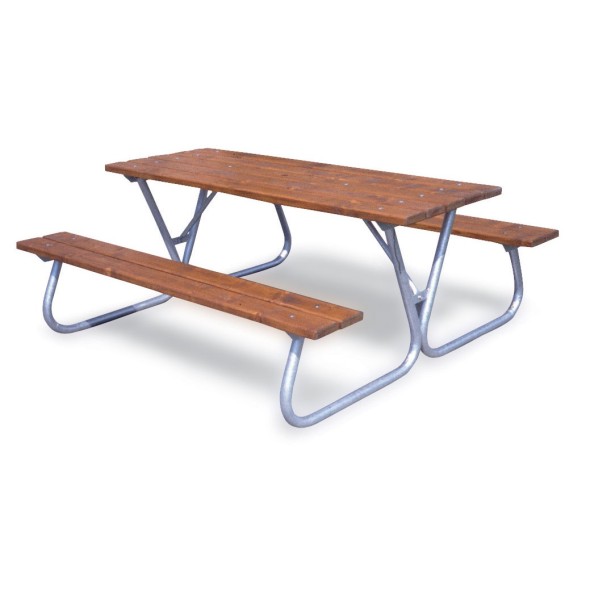Stół na zewnątrz z ławkami, 1800 mm