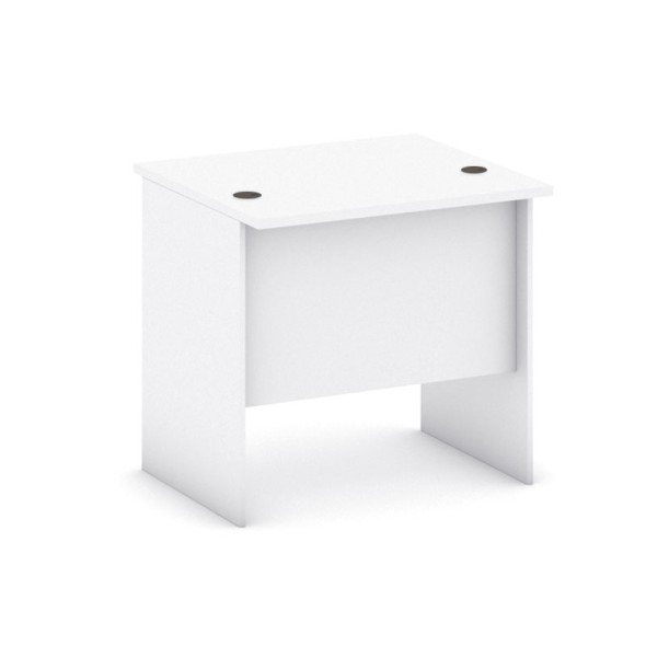 Stôl písací rovný MIRELLI A+, dĺžka 800 mm, biela