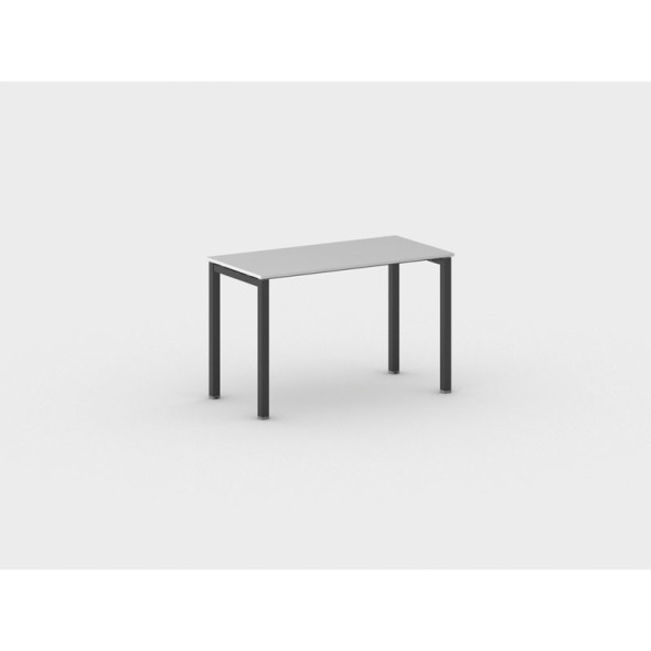 Stôl Square s čiernou podnožou 1200 x 600 x 750 mm, sivá
