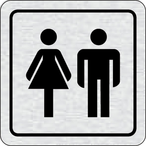 Tabliczka na drzwi -WC damsko - męski
