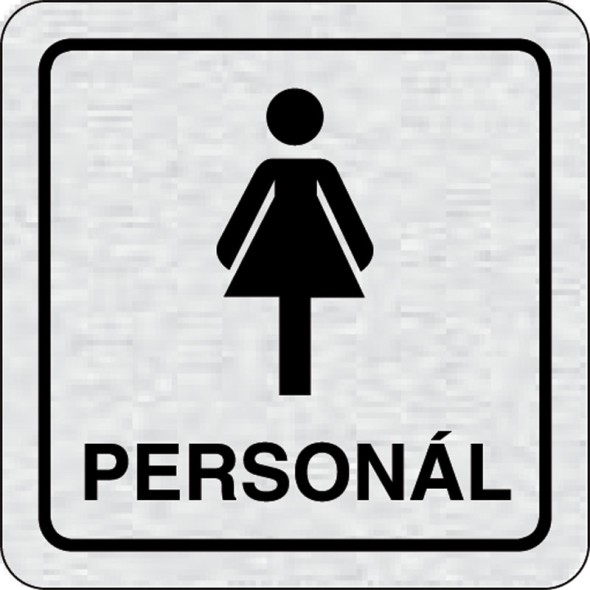 Tabuľka na dvere - WC personál ženy