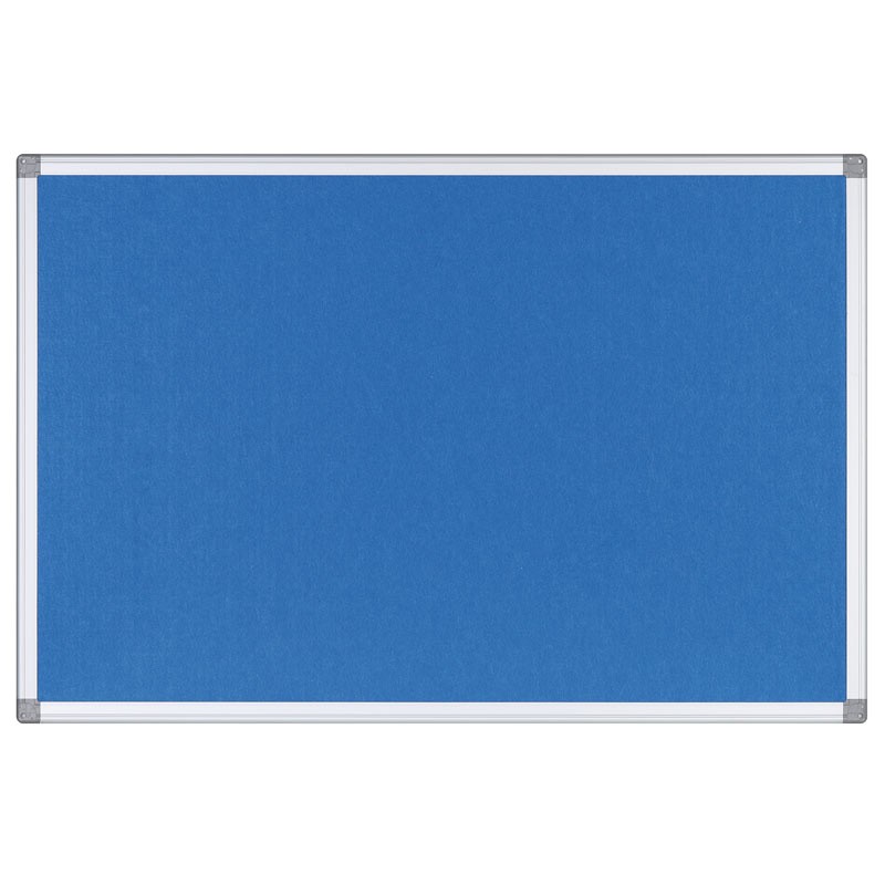 Tekstylna tablica ogłoszeń, niebieska, 1200 x 900 mm