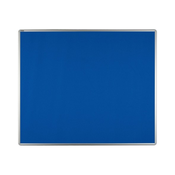 Textil-Pinnwand ekoTAB mit Alurahmen, 1200 x 900 mm, blau
