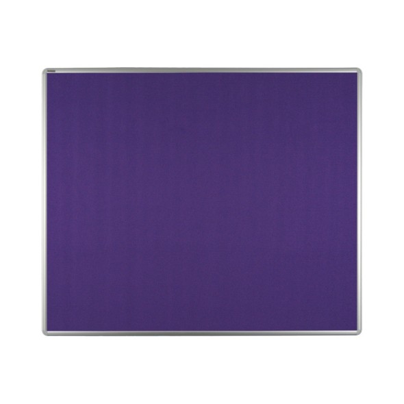 Textil-Pinnwand ekoTAB mit Alurahmen, 1200 x 900 mm, violett