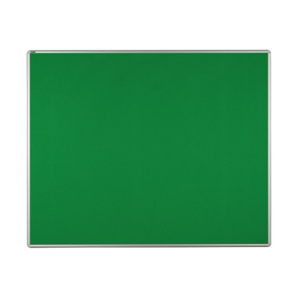 Textilná nástenka ekoTAB v hliníkovom ráme, 1500 x 1200 mm, zelená