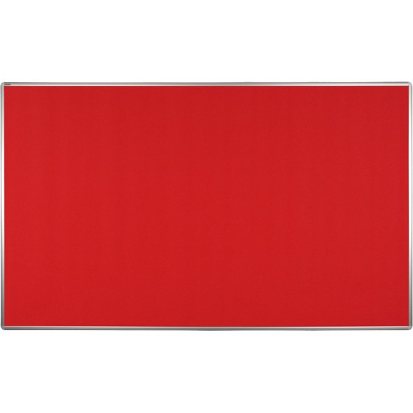 Textilná nástenka ekoTAB v hliníkovom ráme, 2000 x 1200 mm, červená
