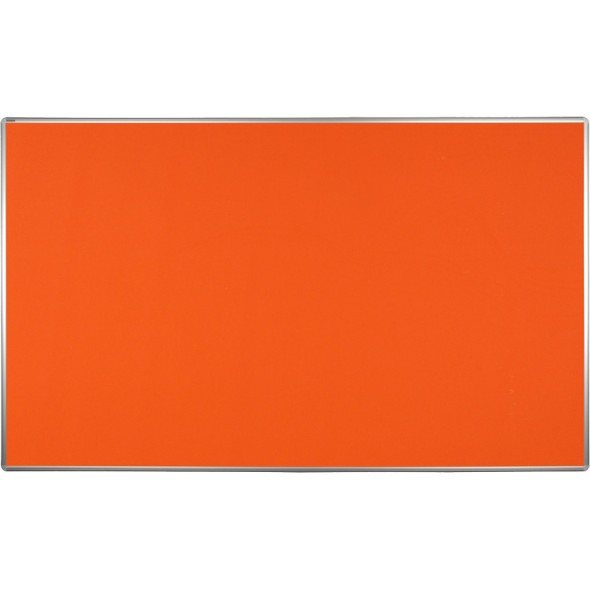 Textilná nástenka ekoTAB v hliníkovom ráme, 2000 x 1200 mm, oranžová