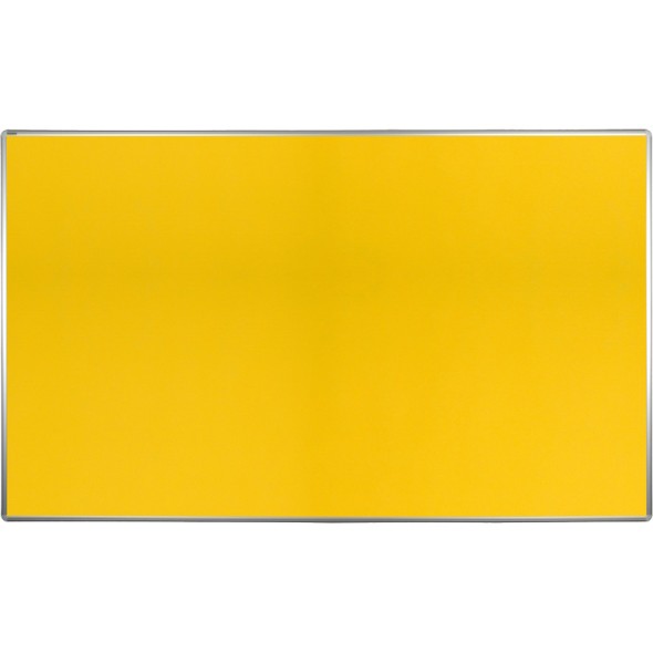 Textilná nástenka ekoTAB v hliníkovom ráme, 2000 x 1200 mm, žltá