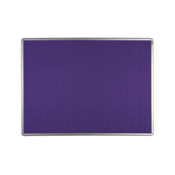 Textilná nástenka ekoTAB v hliníkovom ráme, 900 x 600 mm, fialová