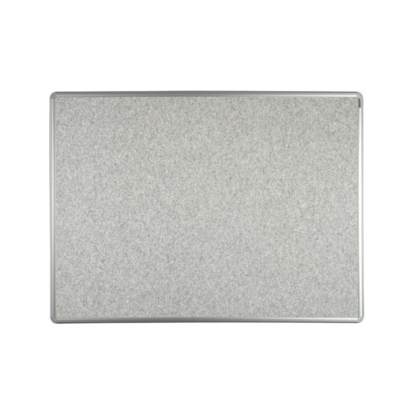Textilná nástenka ekoTAB v hliníkovom ráme, 900 x 600 mm, sivá