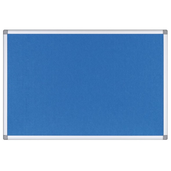Textilní nástěnka, modrá, 1800 x 1200 mm