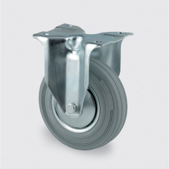 Transportní kolečko s krytem 100 mm, šedá guma